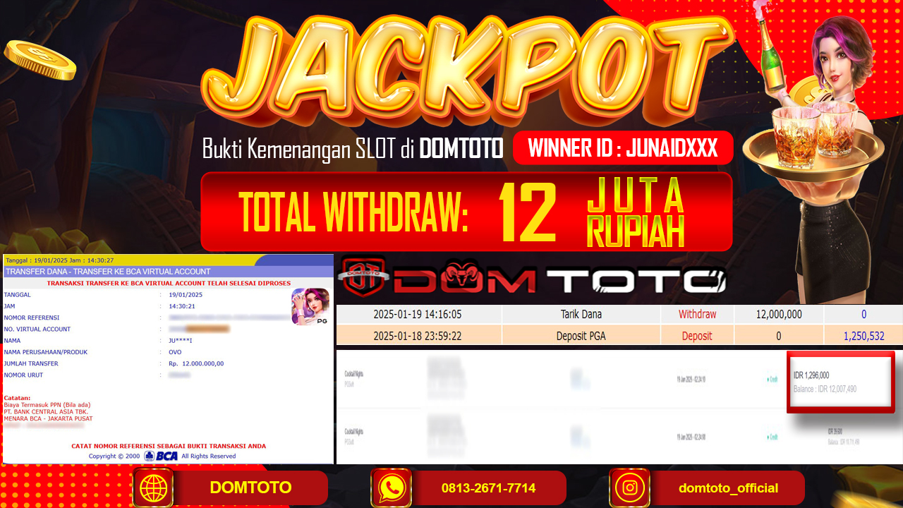 JACKPOT SLOT COCKTAIL NIGHTS 19 JANUARI 2025